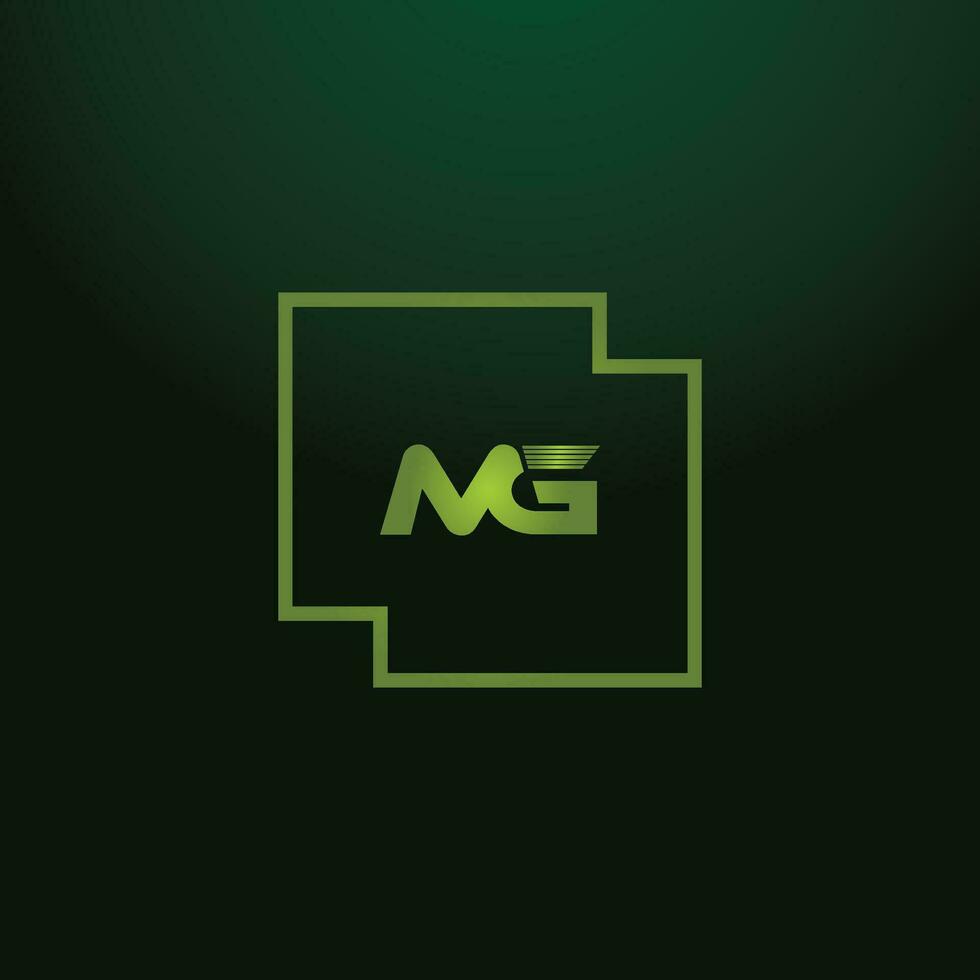 MG, GM Alphabets Letters Logo Monogram vector
