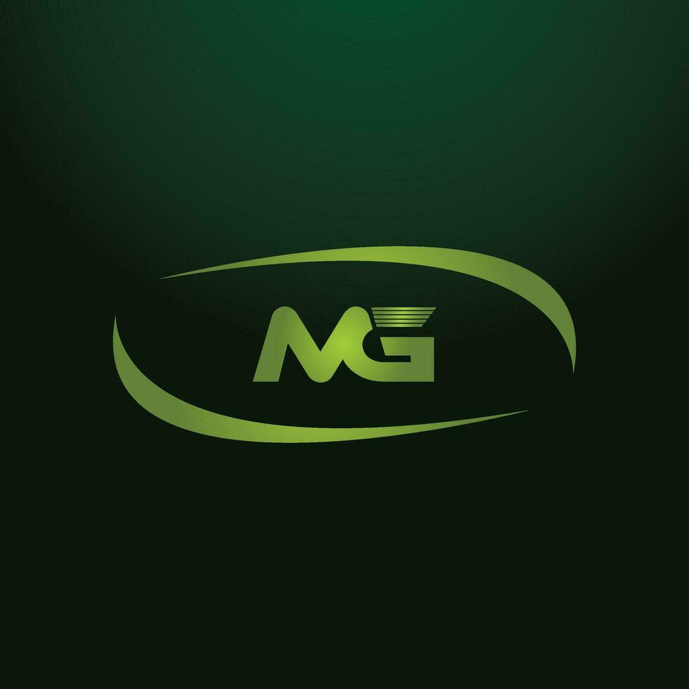 MG, GM Alphabets Letters Logo Monogram vector