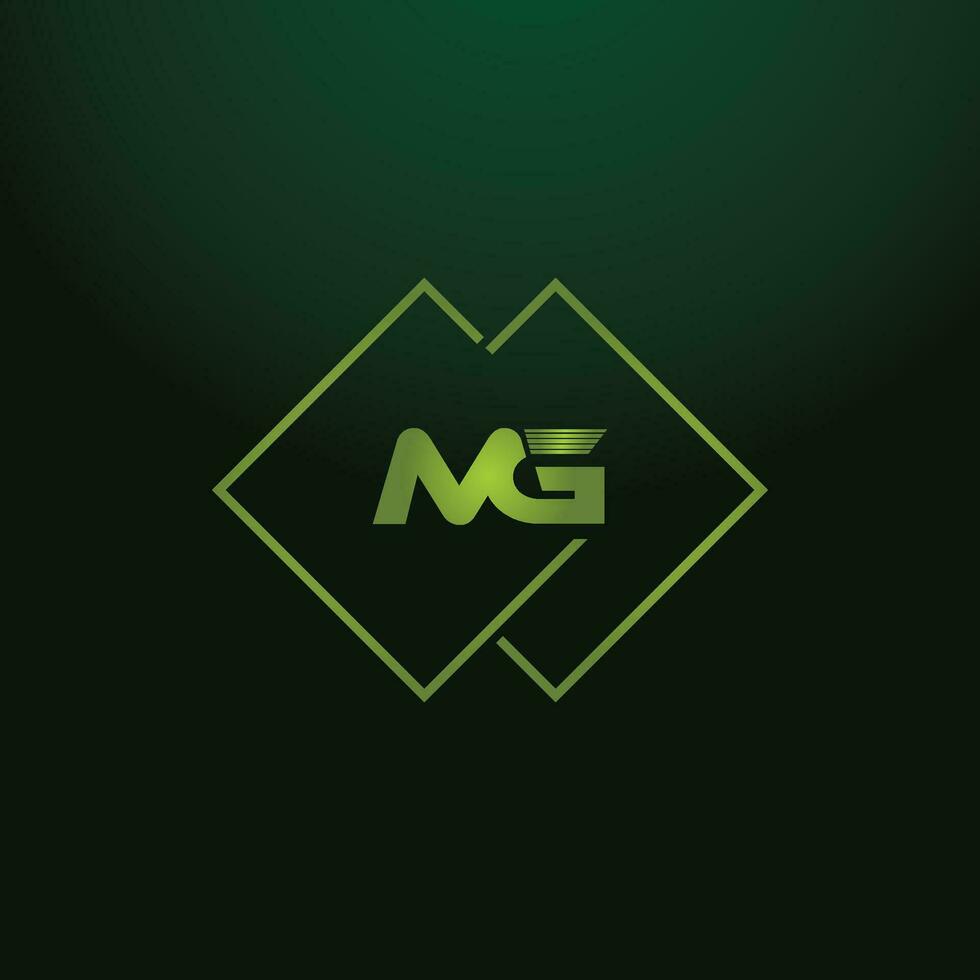 MG, GM Alphabets Letters Logo Monogram vector