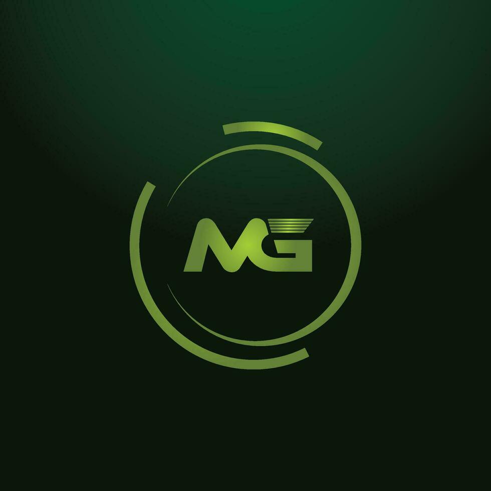 MG, GM Alphabets Letters Logo Monogram vector