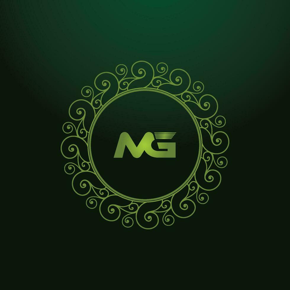 MG, GM Alphabets Letters Logo Monogram vector