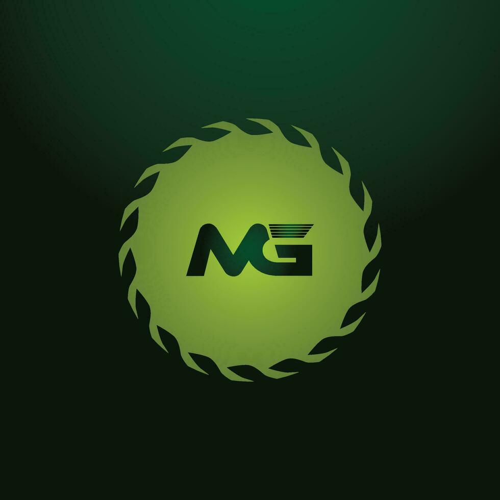 MG, GM Alphabets Letters Logo Monogram vector