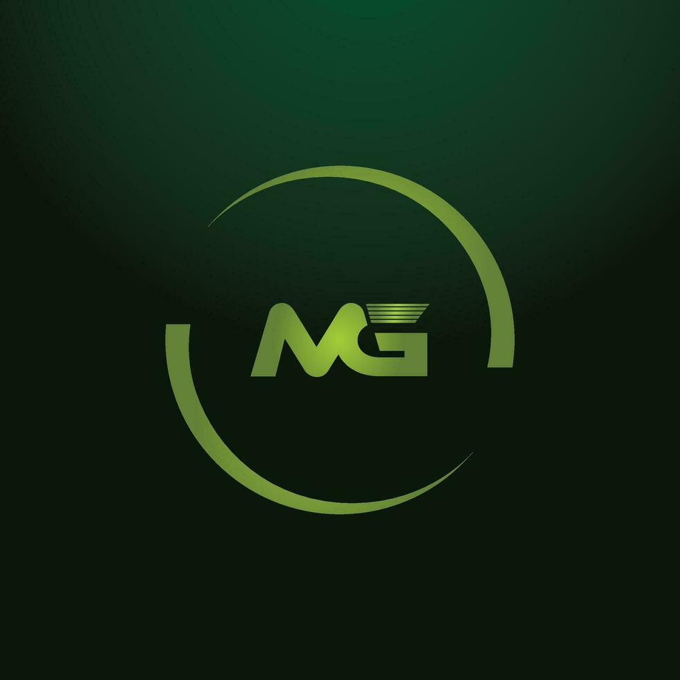 MG, GM Alphabets Letters Logo Monogram vector