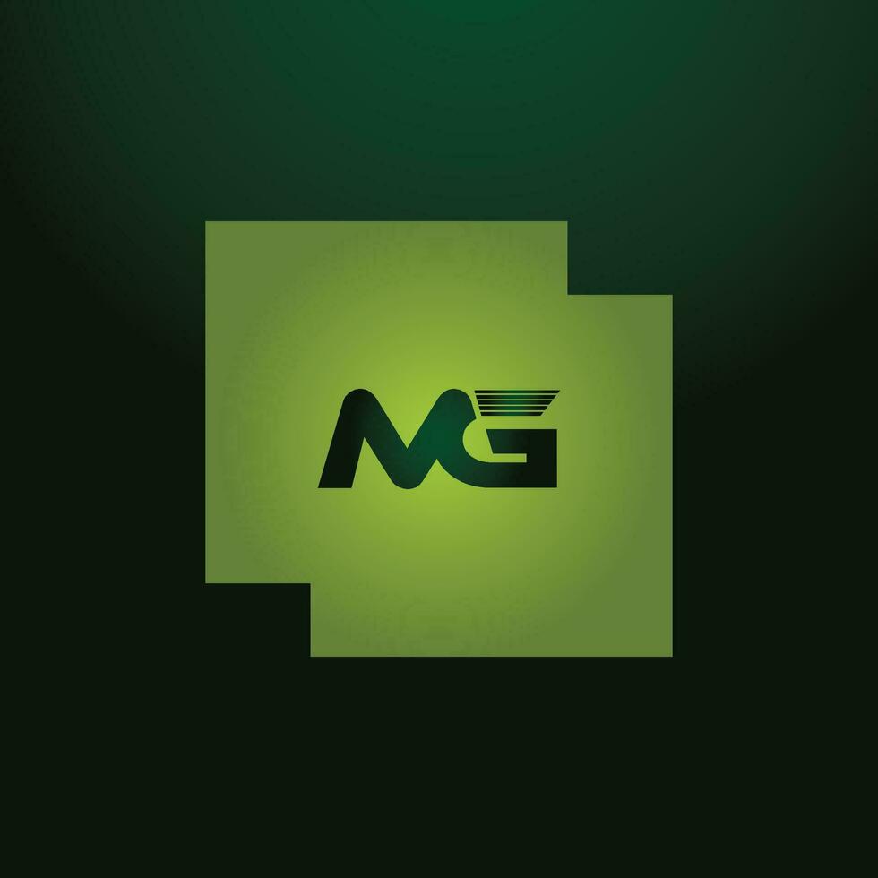 MG, GM Alphabets Letters Logo Monogram vector