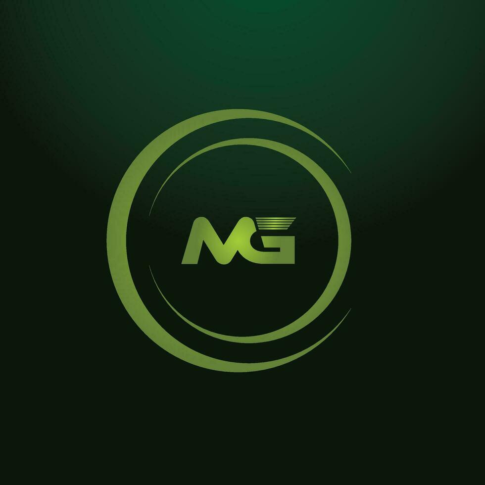 MG, GM Alphabets Letters Logo Monogram vector