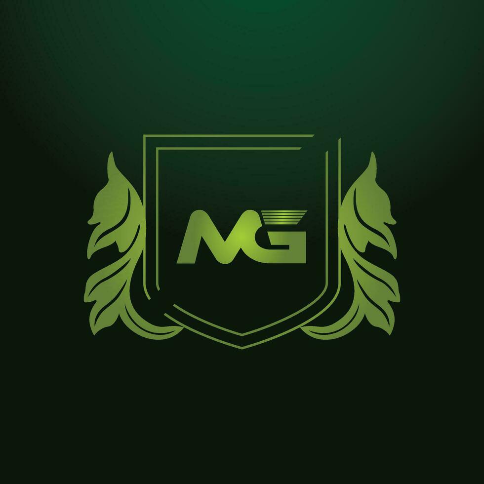 MG, GM Alphabets Letters Logo Monogram vector