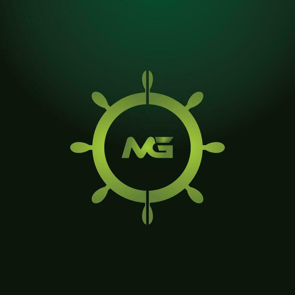 MG, GM Alphabets Letters Logo Monogram vector