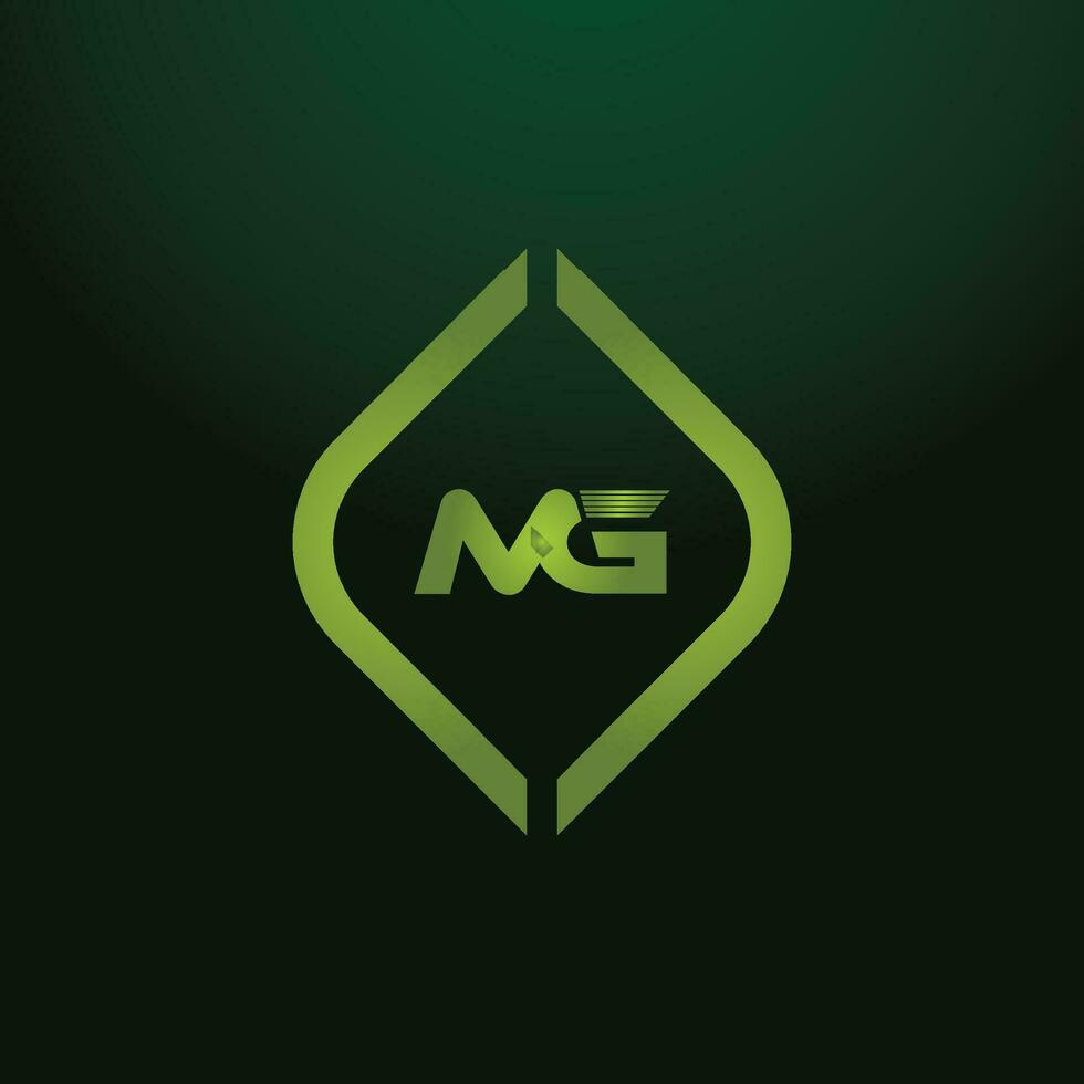 MG, GM Alphabets Letters Logo Monogram vector