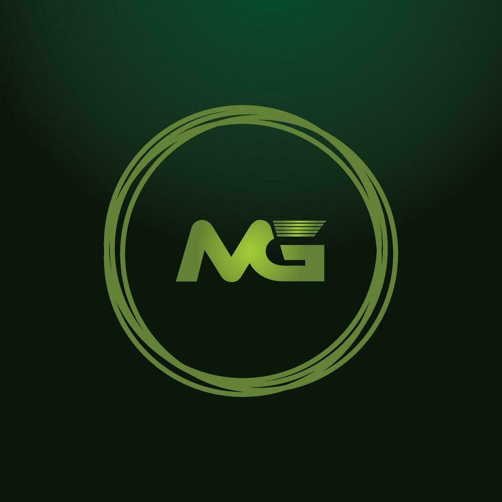 MG, GM Alphabets Letters Logo Monogram vector
