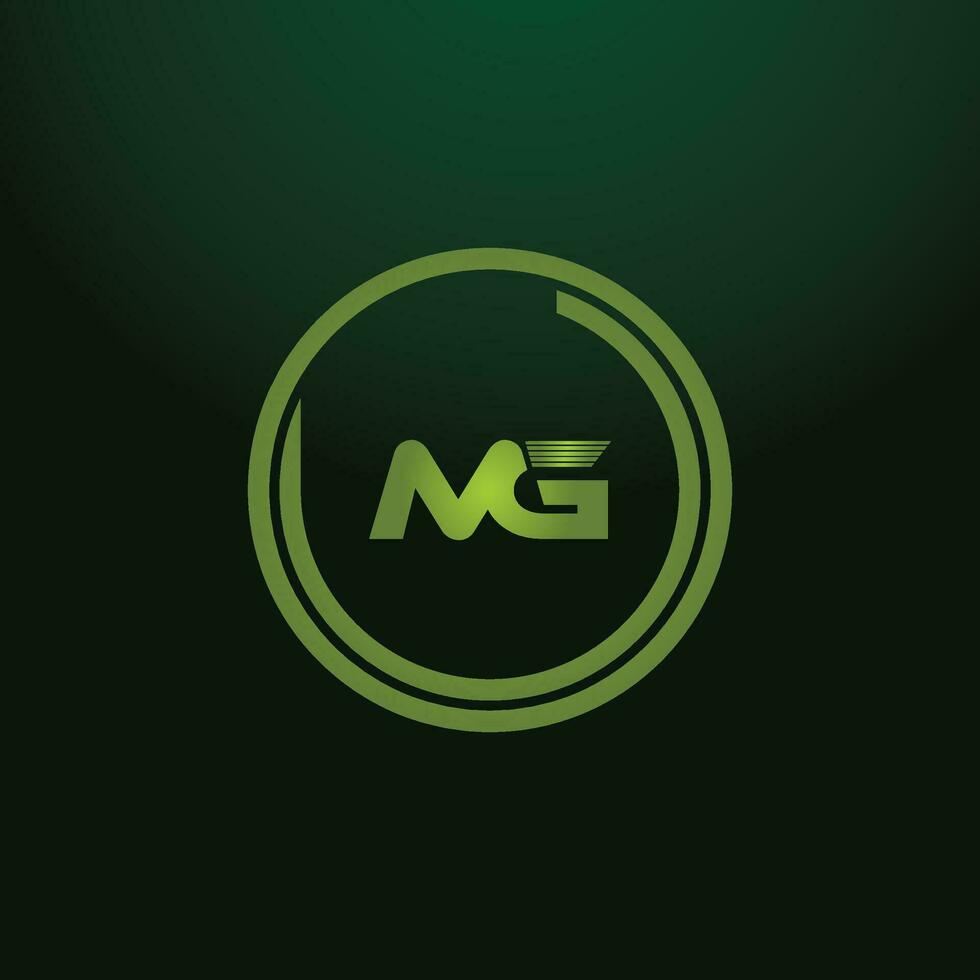 MG, GM Alphabets Letters Logo Monogram vector