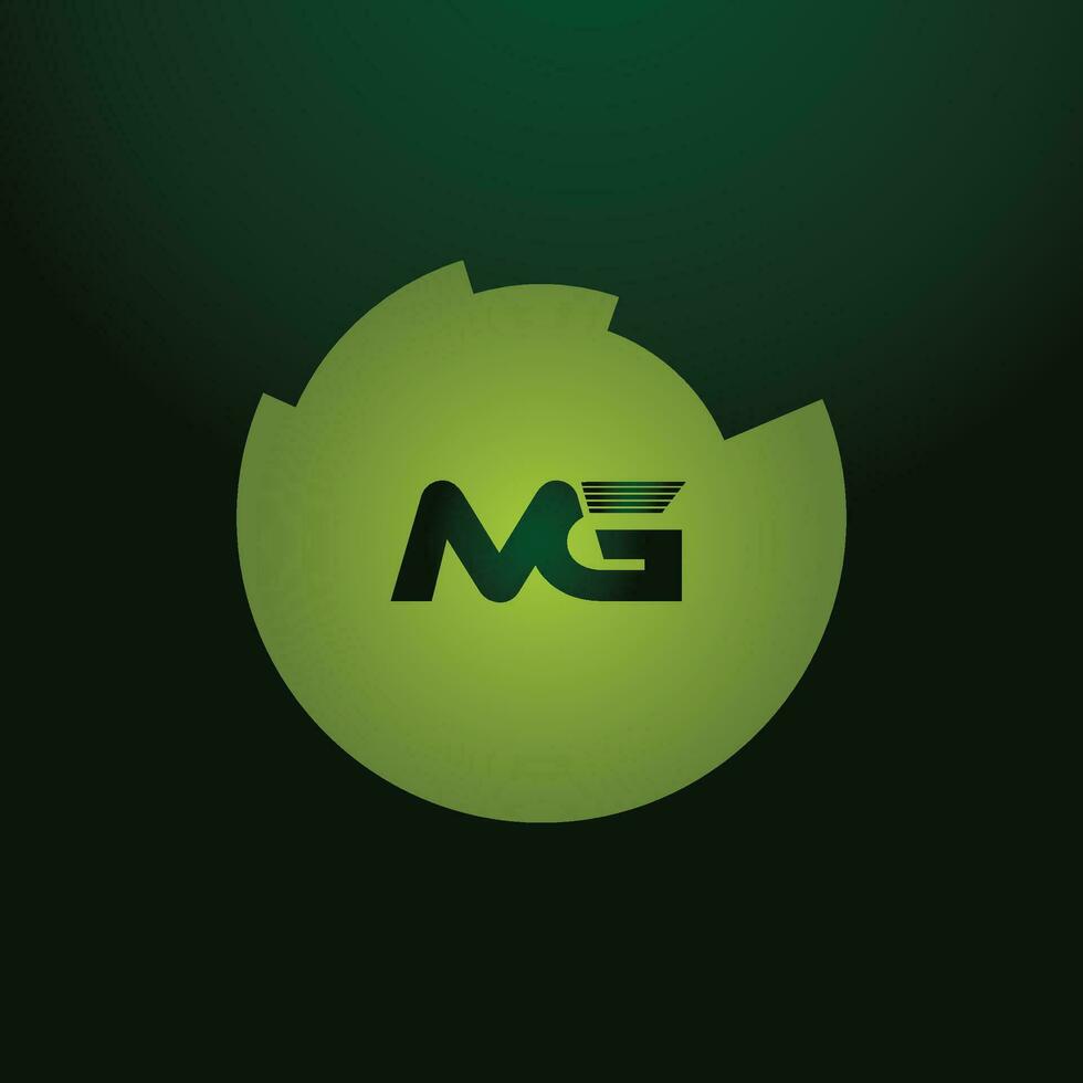 MG, GM Alphabets Letters Logo Monogram vector
