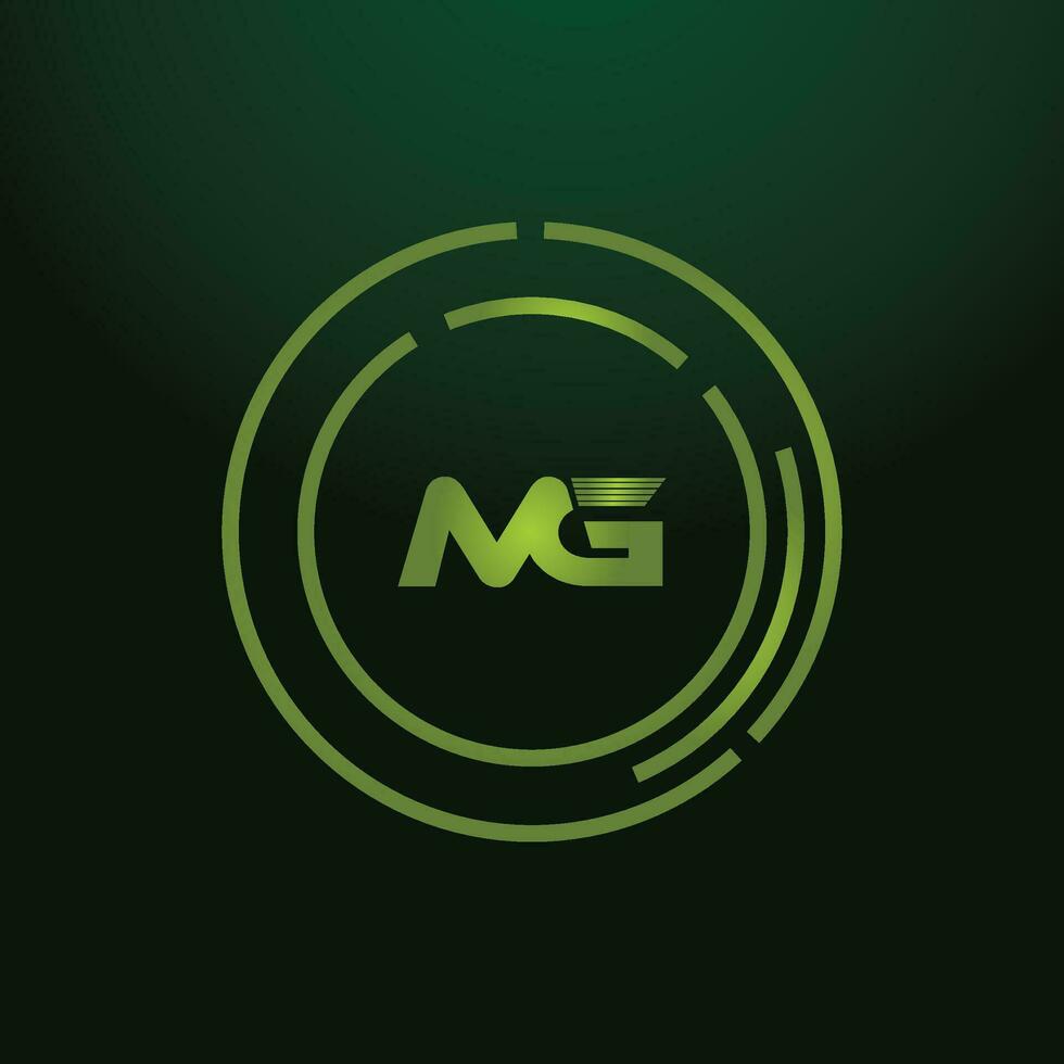 MG, GM Alphabets Letters Logo Monogram vector