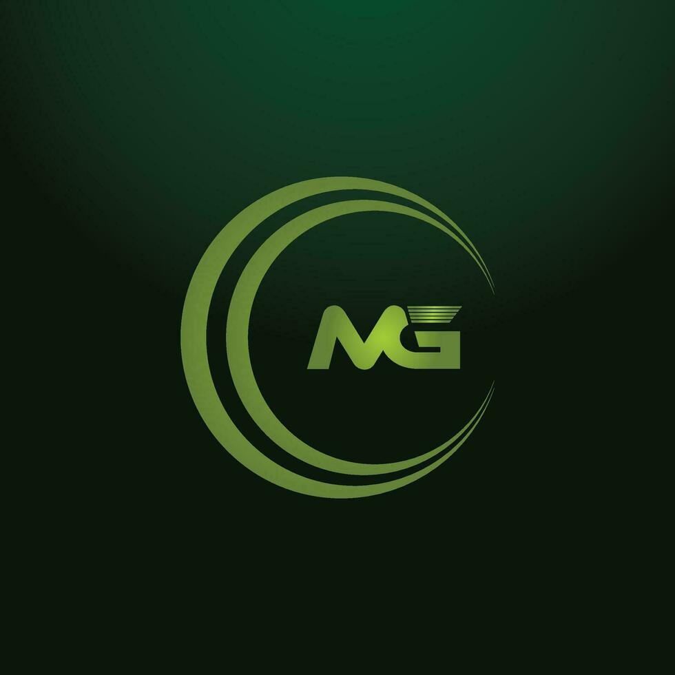 MG, GM Alphabets Letters Logo Monogram vector