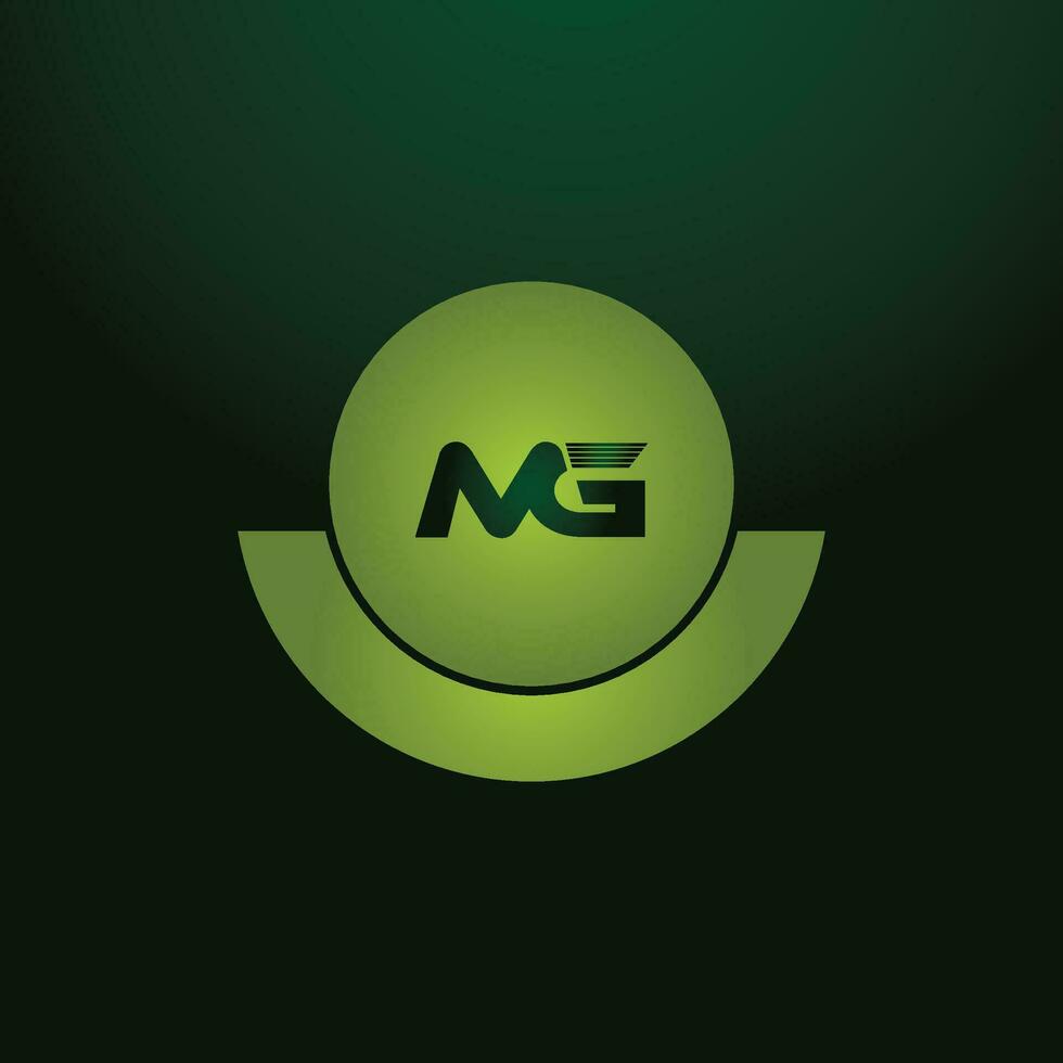 MG, GM Alphabets Letters Logo Monogram vector