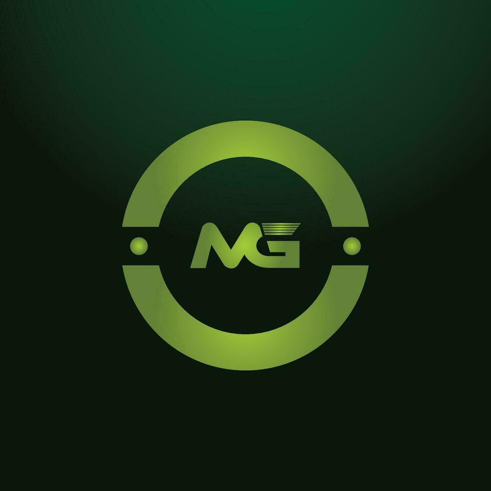 MG, GM Alphabets Letters Logo Monogram vector