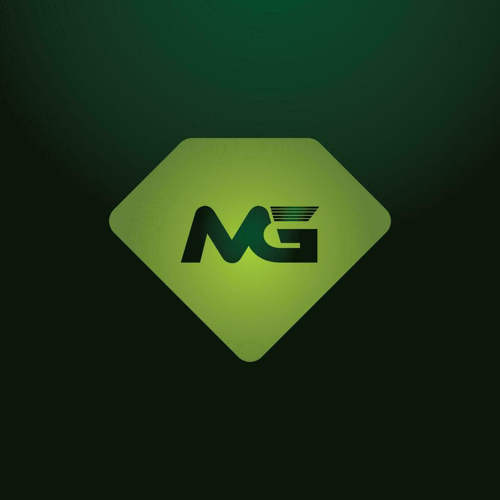 MG, GM Alphabets Letters Logo Monogram vector