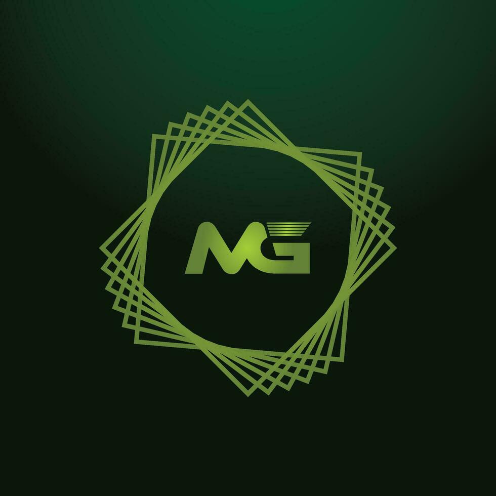 MG, GM Alphabets Letters Logo Monogram vector