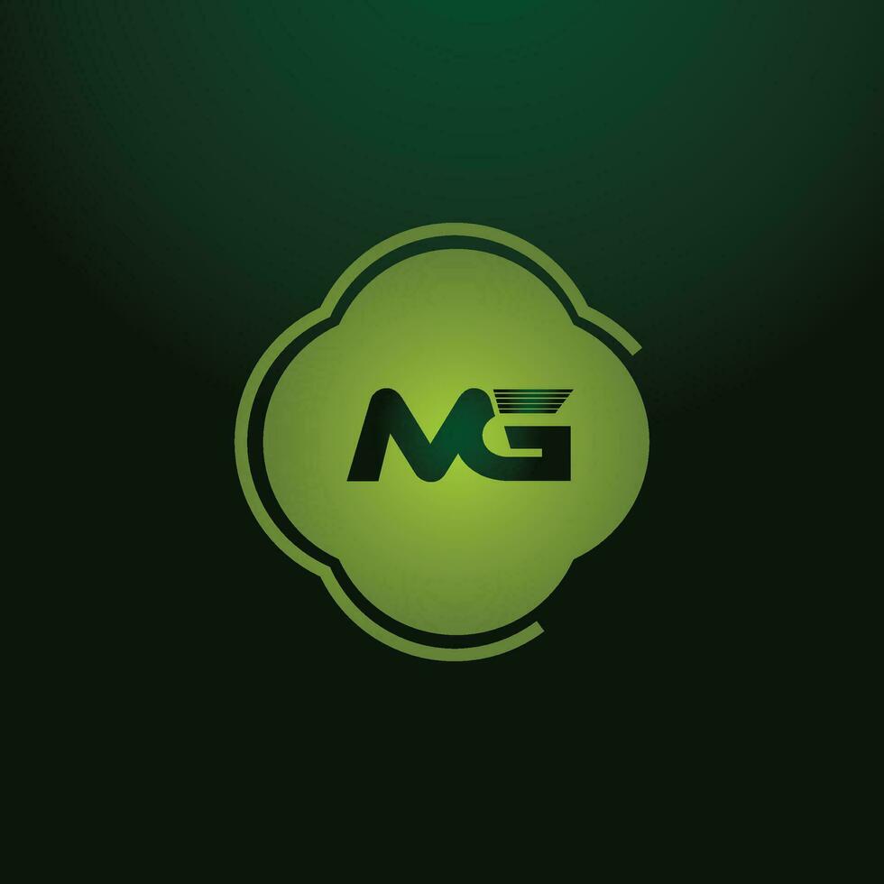 MG, GM Alphabets Letters Logo Monogram vector