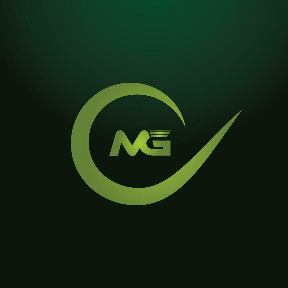 MG, GM Alphabets Letters Logo Monogram vector