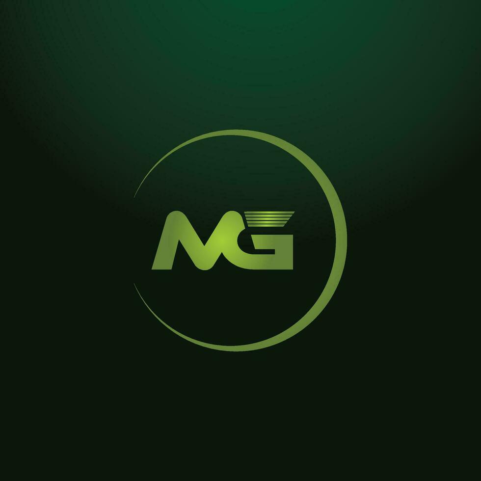 MG, GM Alphabets Letters Logo Monogram vector
