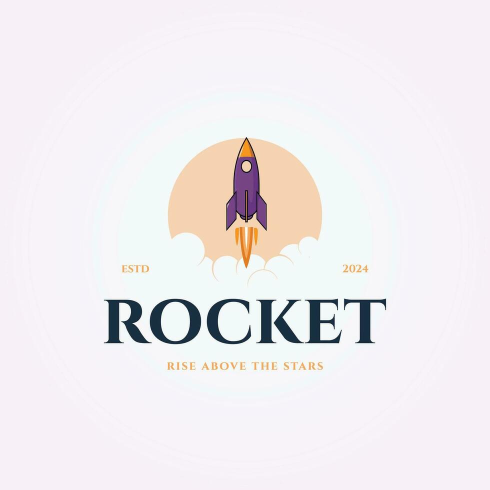 aircraft logo design, rocket icon vector, spaceship illustration design, logo for business company vector