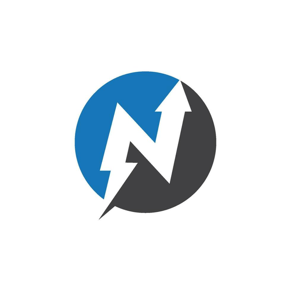 N Letter Logo Template vector