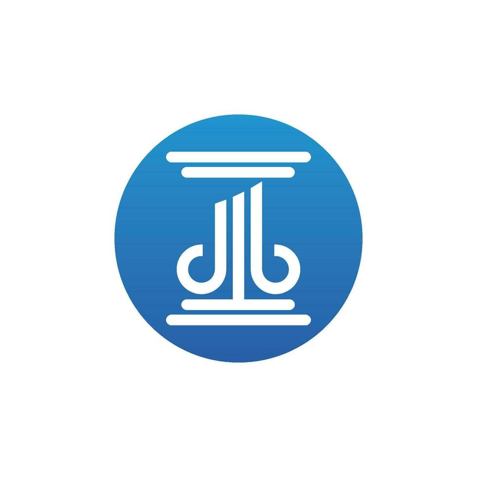 Column icon Logo Template vector