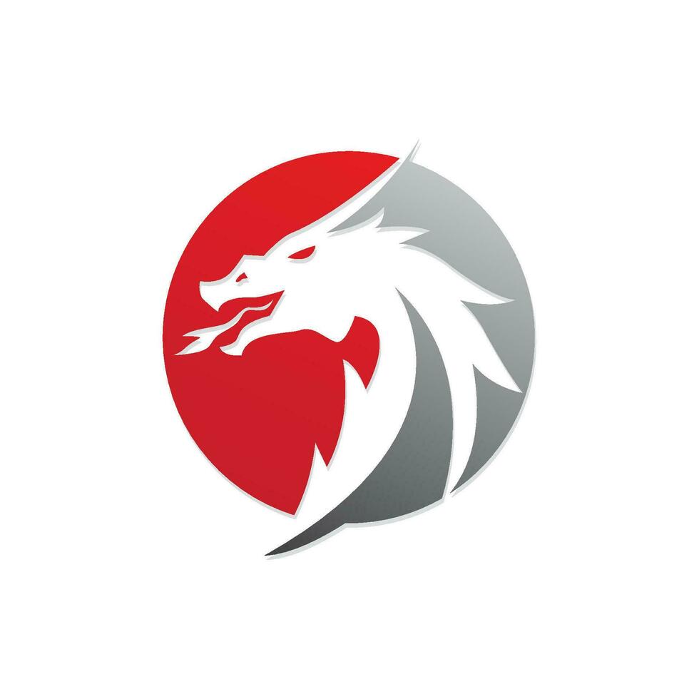 Dragon vector icon illustration