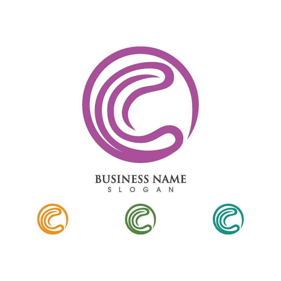 C Letter Logo Template vector