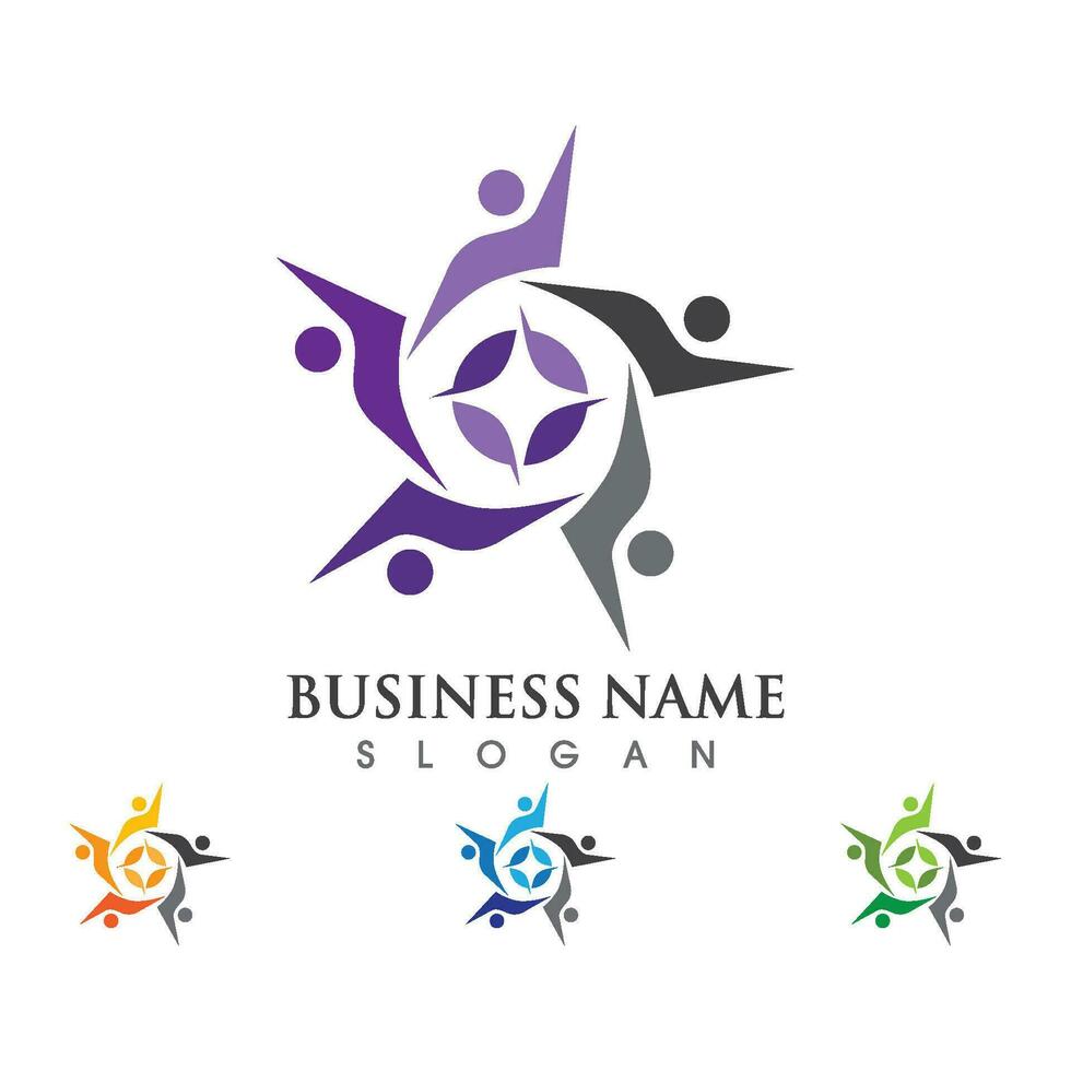 Community, network and social icon vector