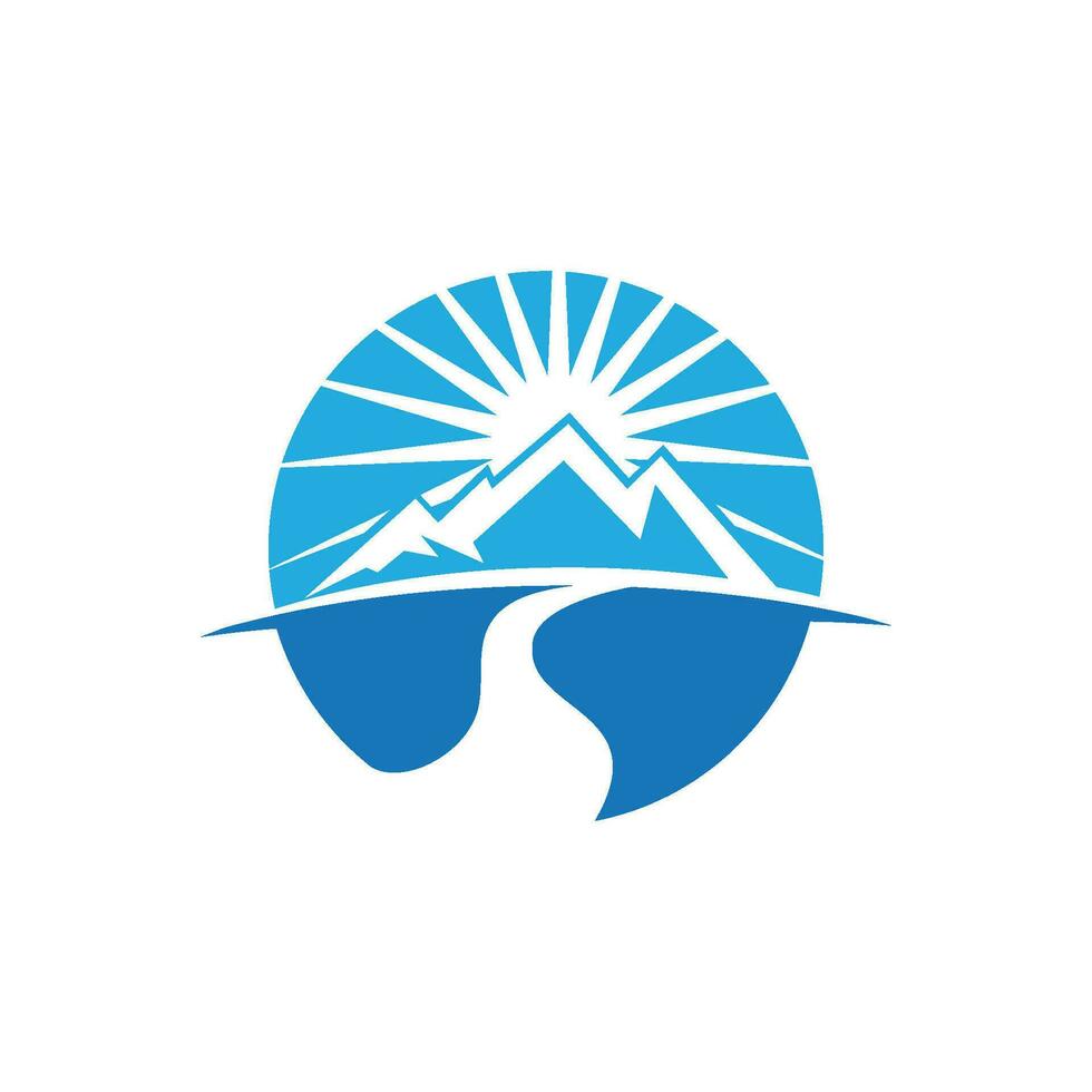 Mountain icon Logo vector