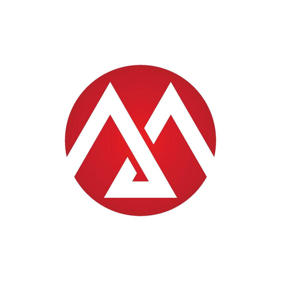 M Letter Logo Template vector