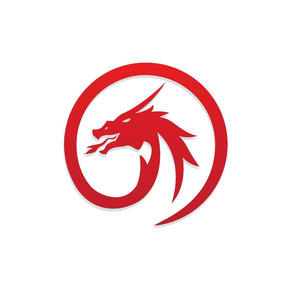 Dragon vector icon illustration