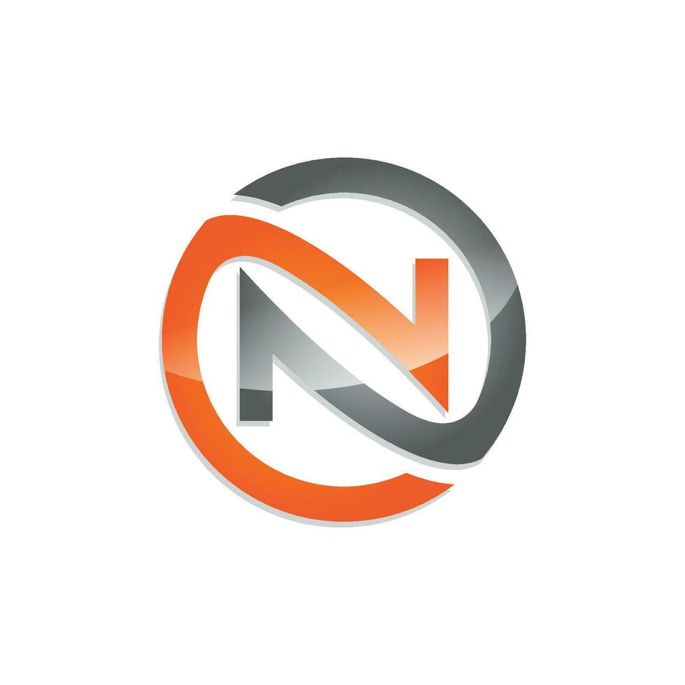 N Letter Logo Template vector