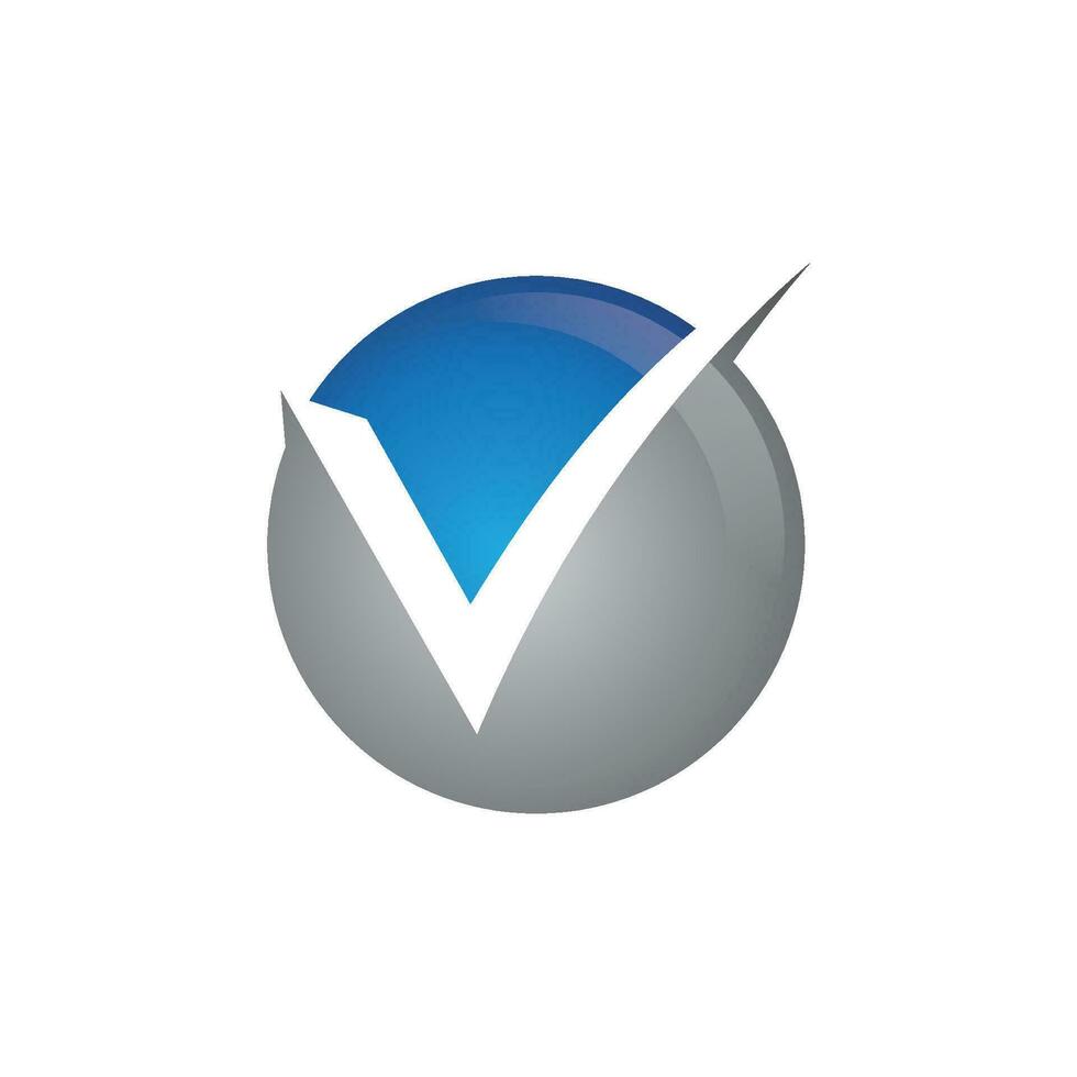 V Letter Logo Template vector