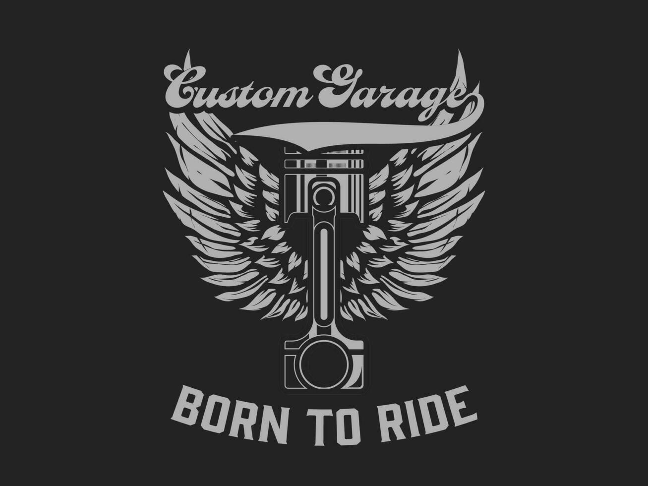 motocicleta camiseta diseño, motocicleta Clásico gráficos vector