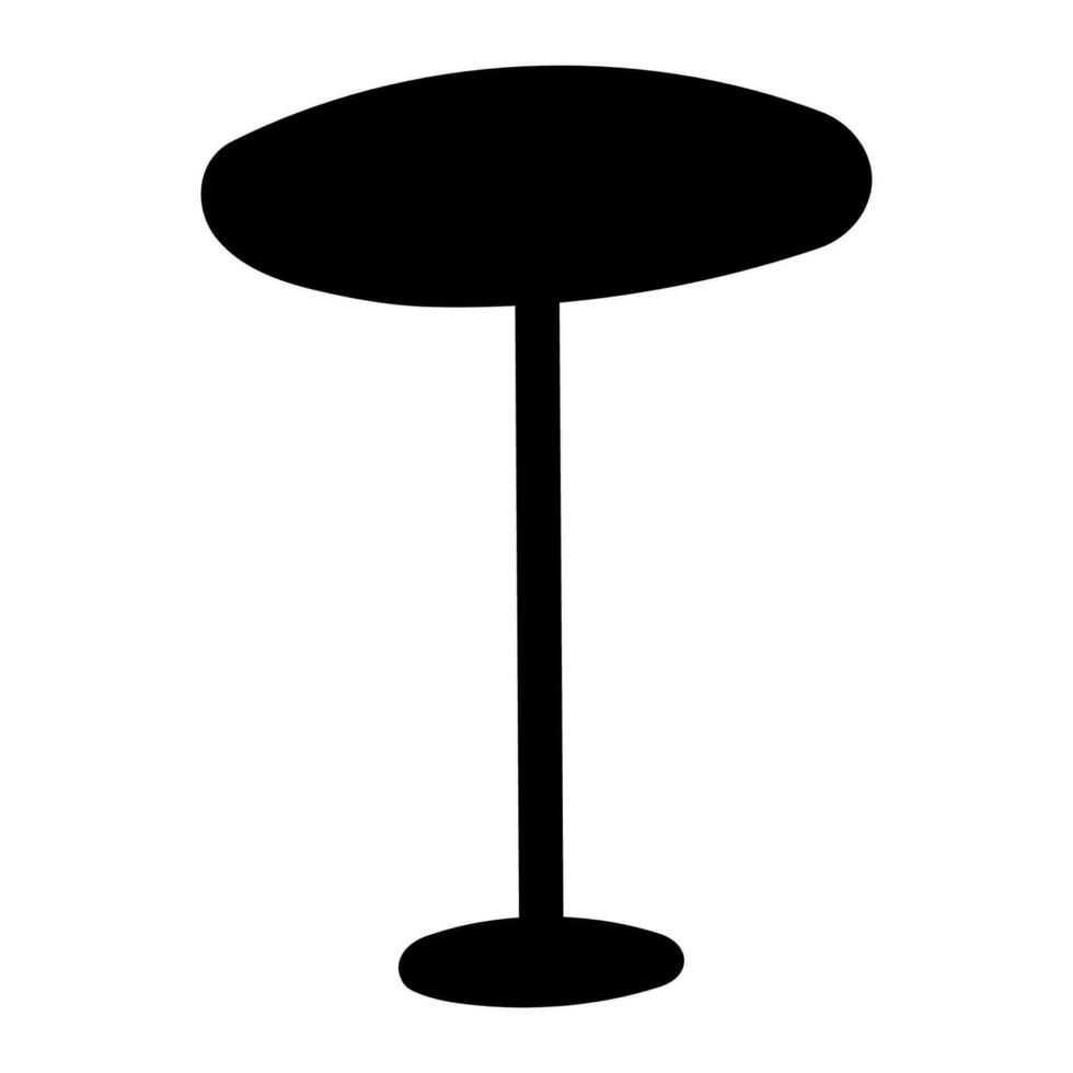 table furniture black wood interior lunch dinner vector