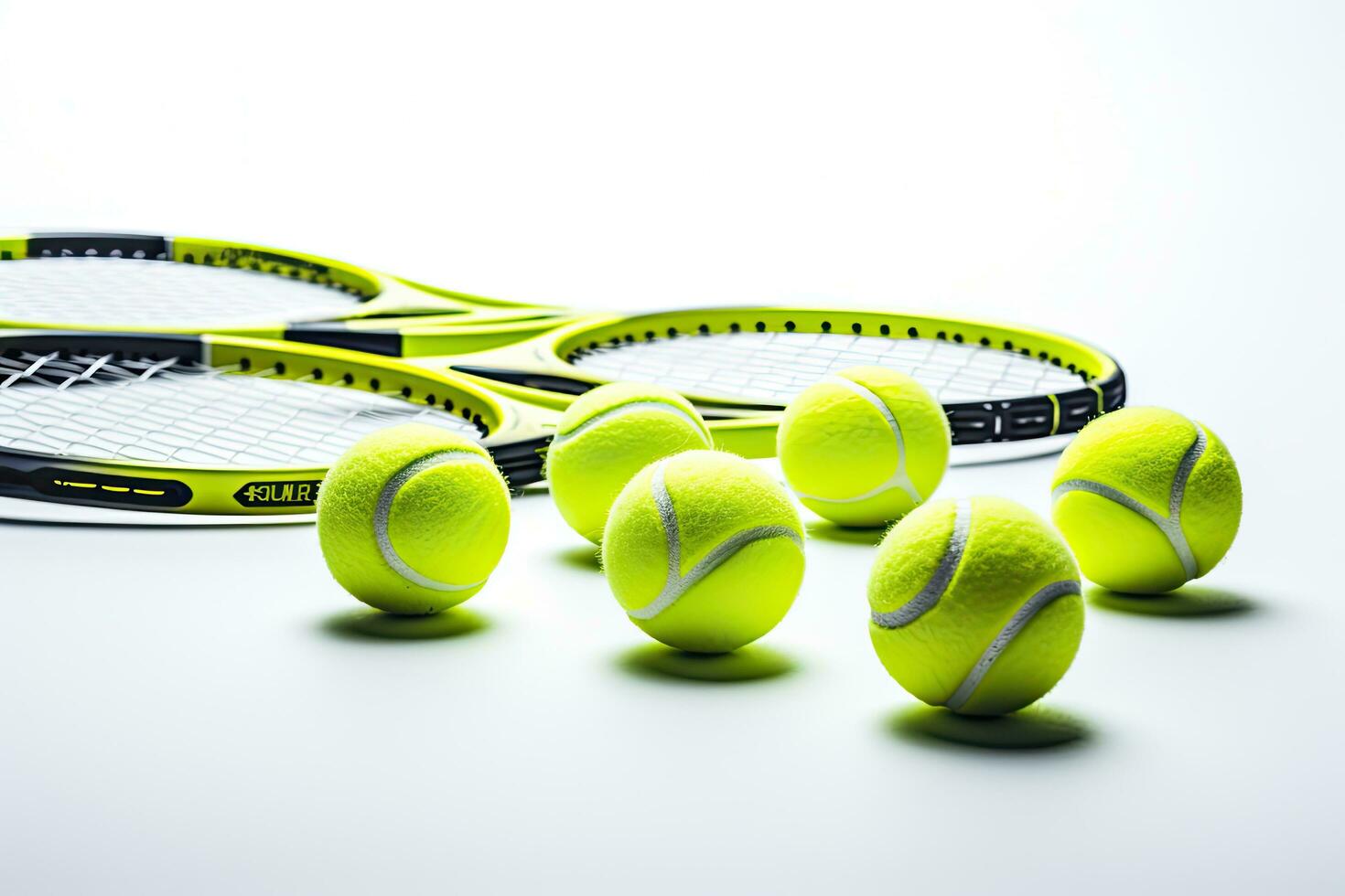 Raqueta de tenis con pelota aislada