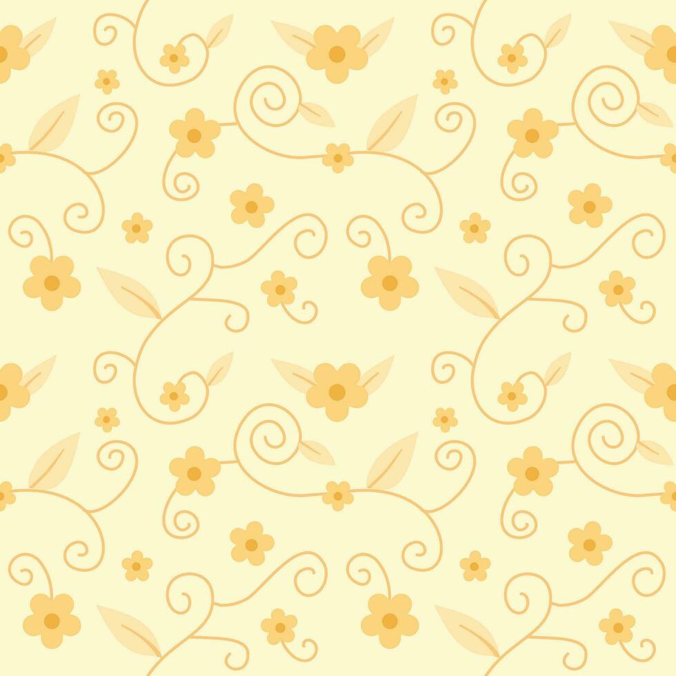 sin costura modelo de floral, girasoles florecer en primavera, verano vector antecedentes para decoración, papel envolver