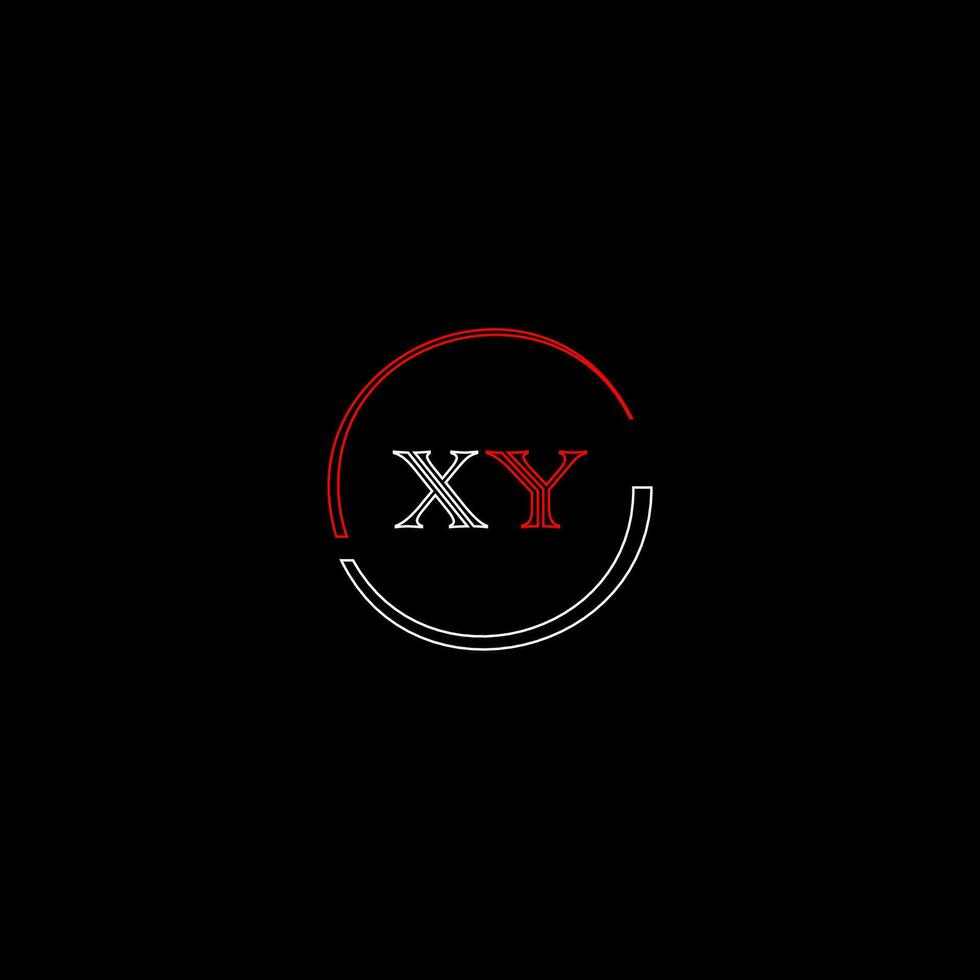 XY creative modern letters logo design template vector