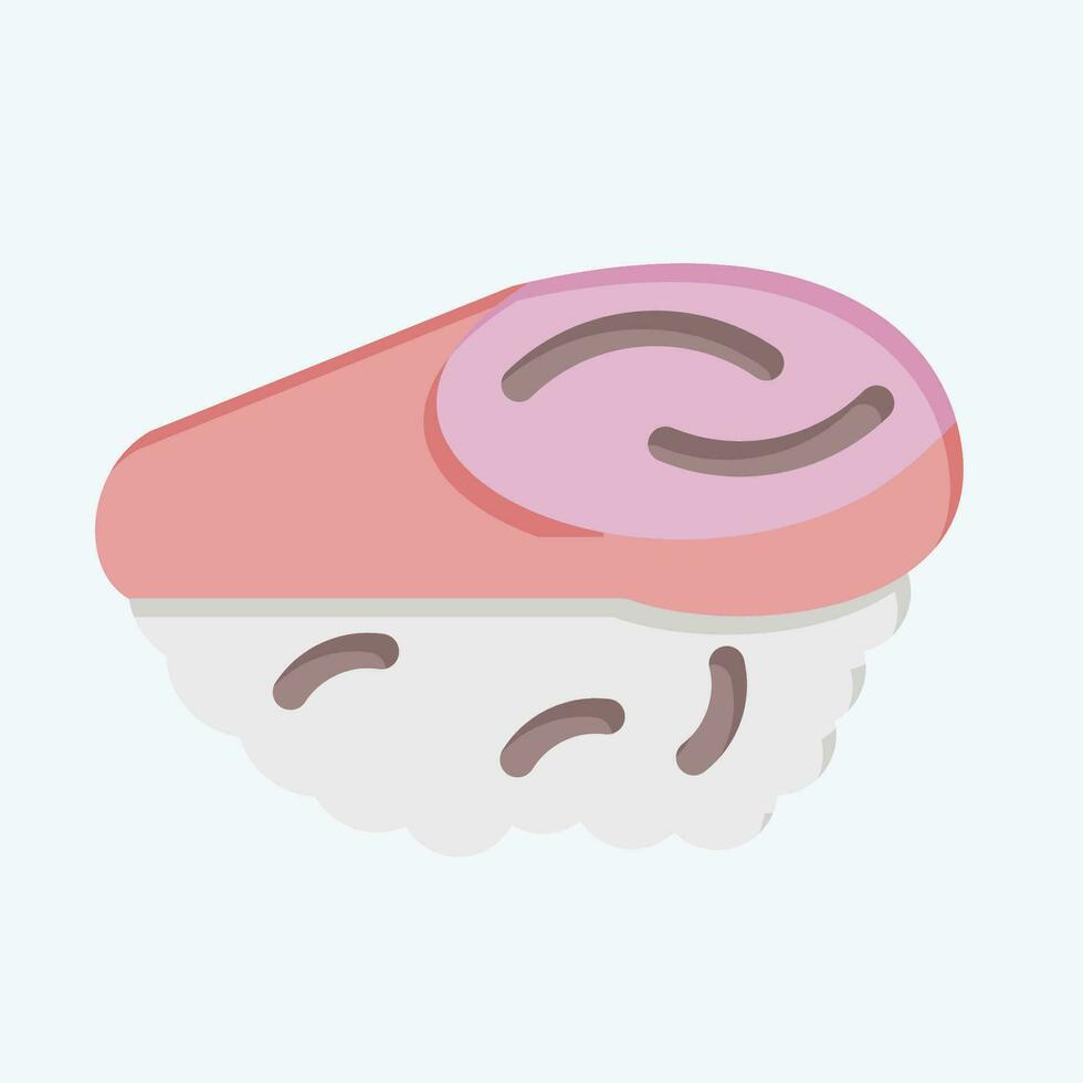 Icon Madai. related to Sushi symbol. flat style. simple design editable. simple illustration vector