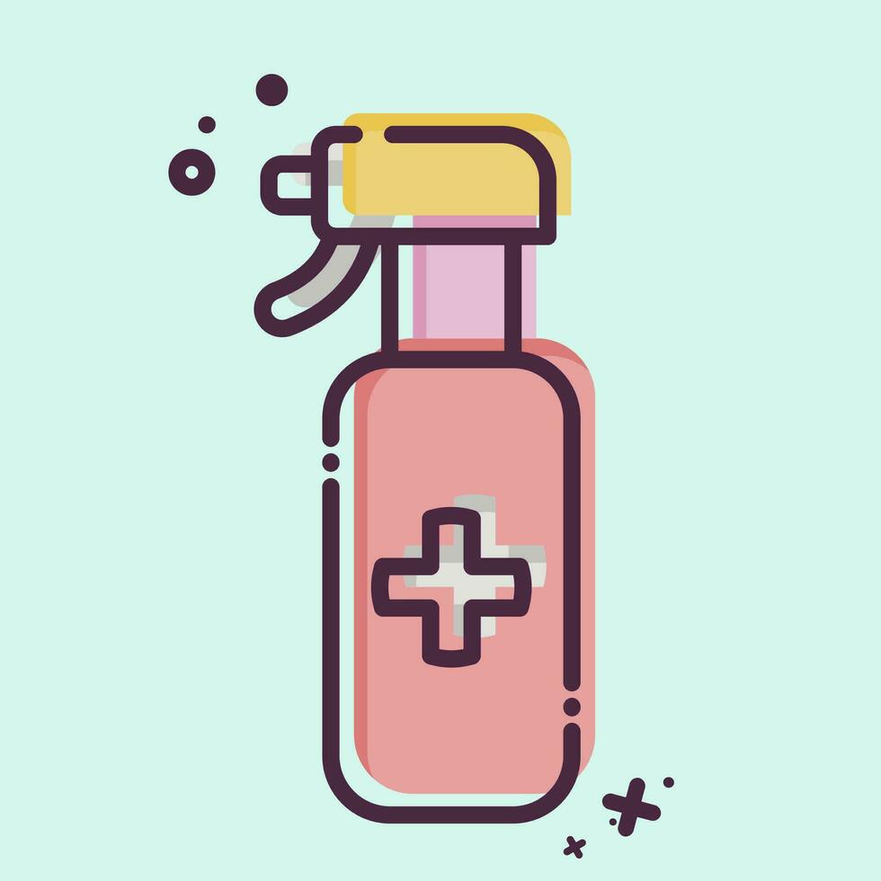 Icon Spray. related to Cleaning symbol. MBE style. simple design editable. simple illustration vector
