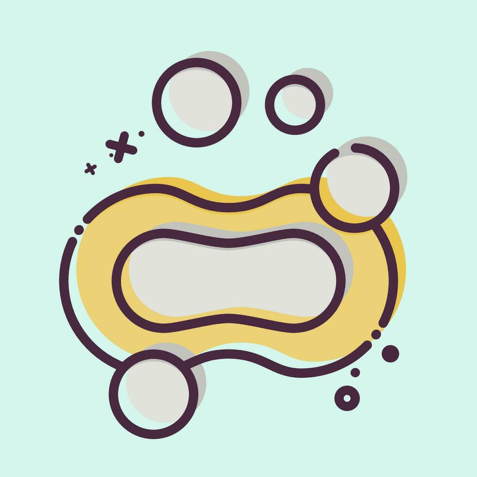 Icon Bubble. related to Cleaning symbol. MBE style. simple design editable. simple illustration vector