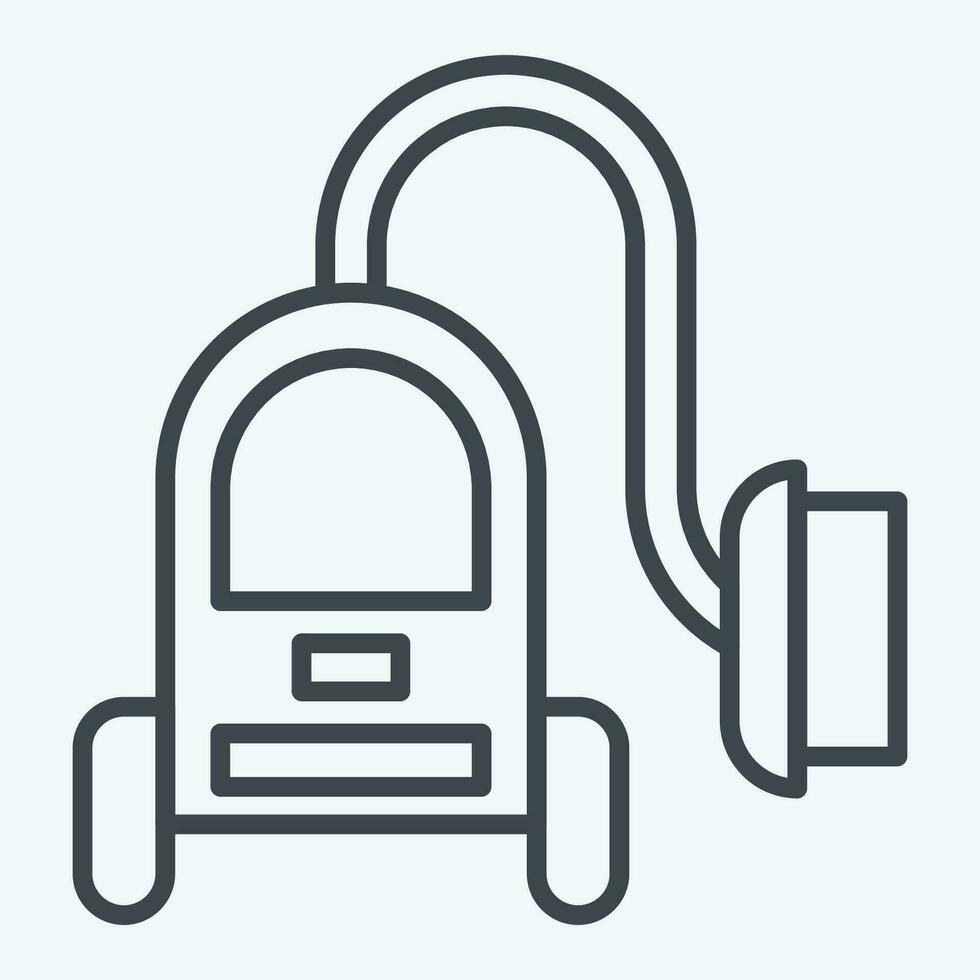 Icon Vacuum Cleaner. related to Cleaning symbol. line style. simple design editable. simple illustration vector