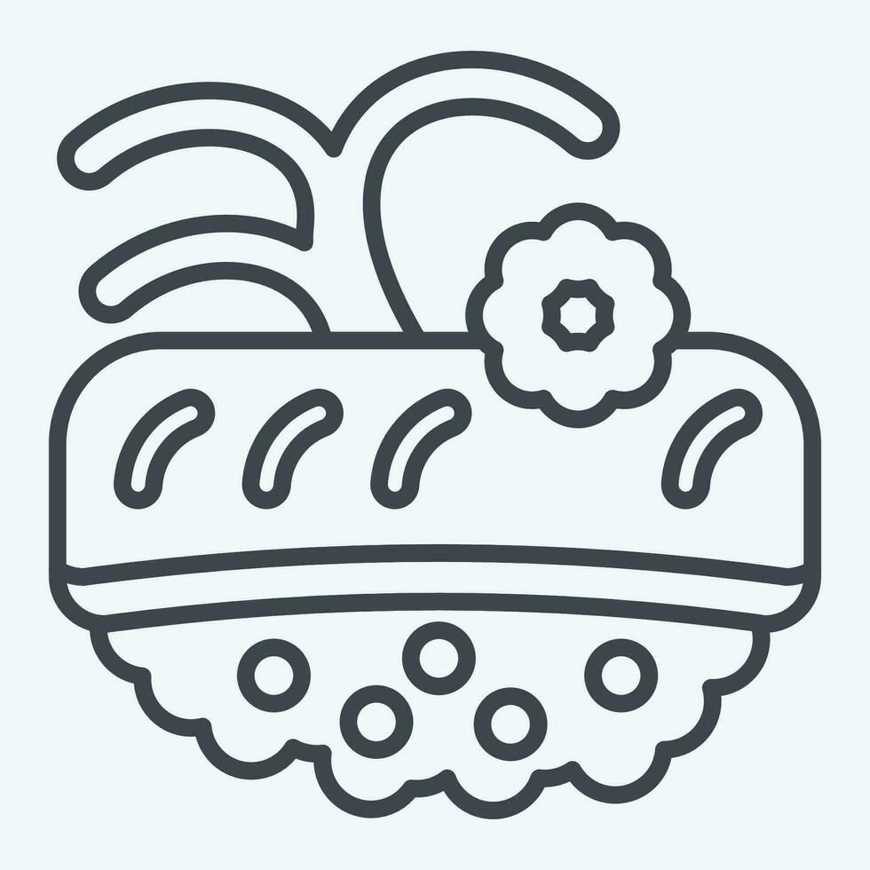icono como. relacionado a Sushi símbolo. línea estilo. sencillo diseño editable. sencillo ilustración vector