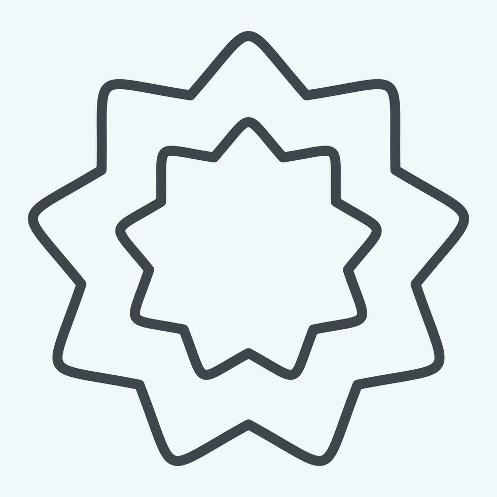 Icon Carcinogen. related to World Cancer symbol. line style. simple design editable. simple illustration vector