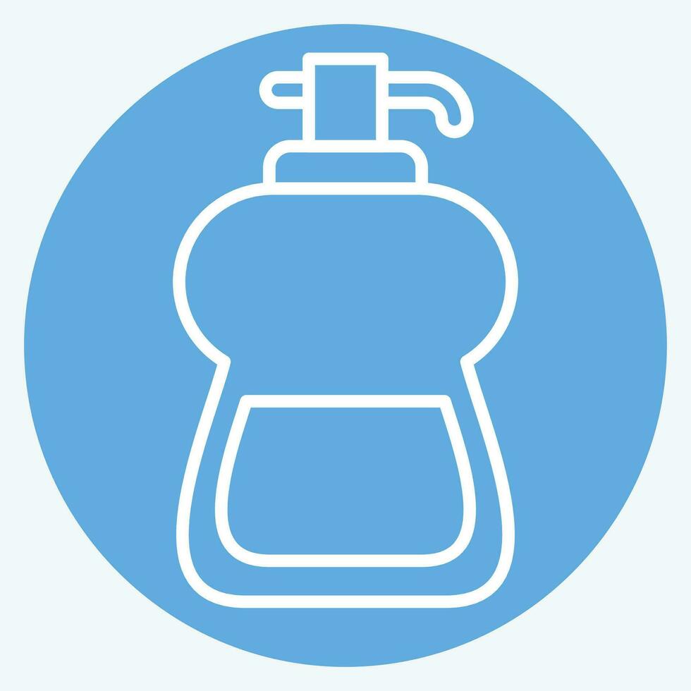 Icon Liquid Soap. related to Cleaning symbol. blue eyes style. simple design editable. simple illustration vector