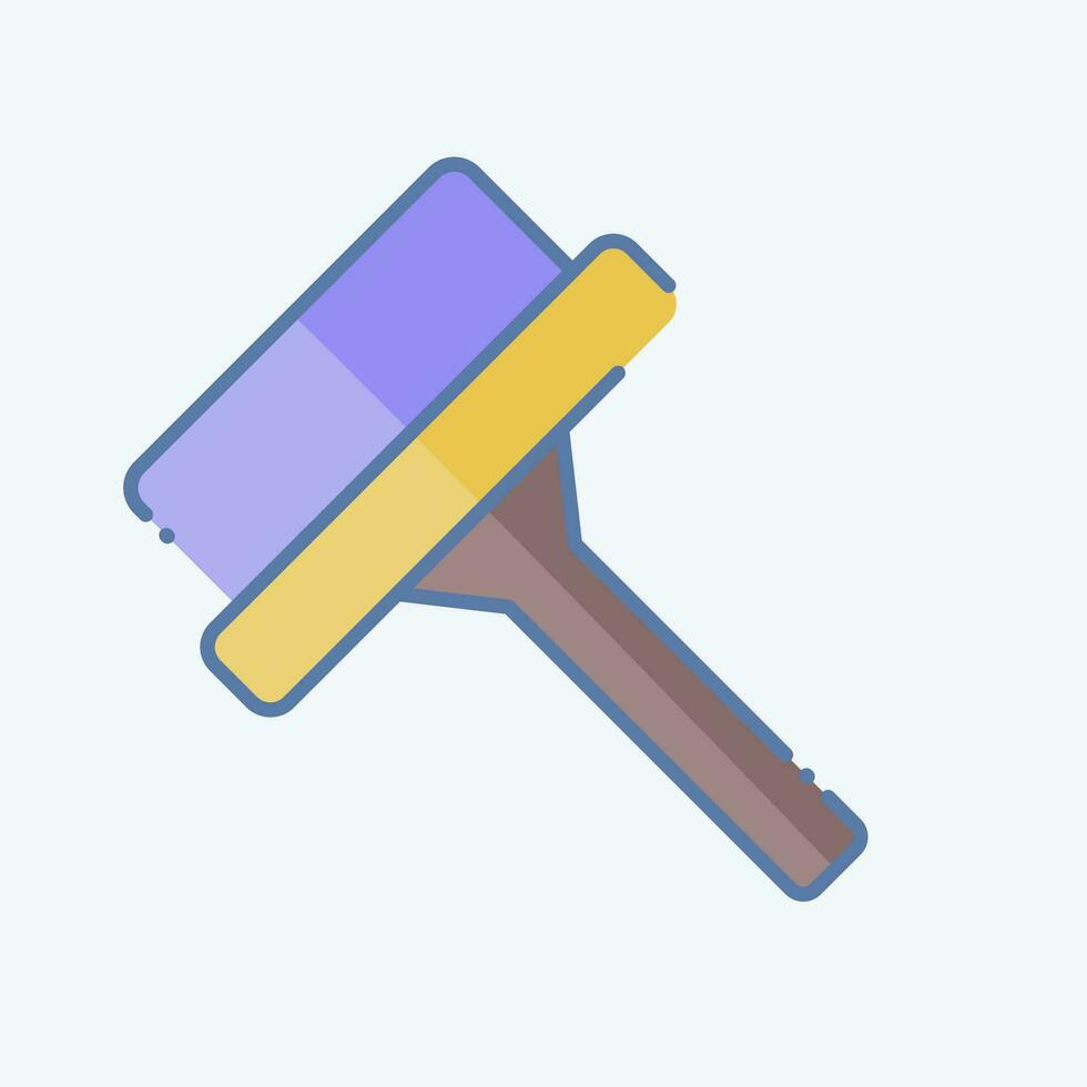 Icon Wiper. related to Cleaning symbol. doodle style. simple design editable. simple illustration vector