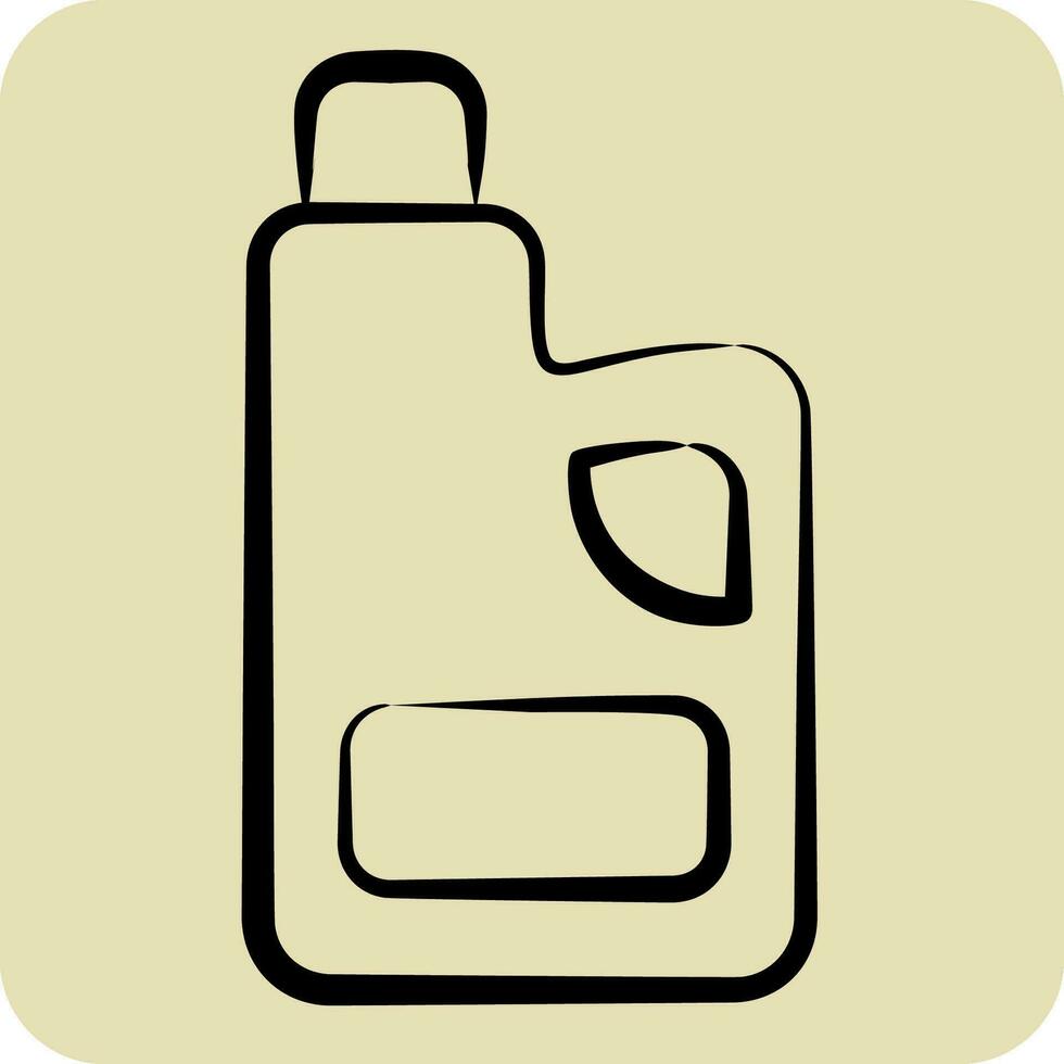 Icon Fabric Softness. related to Cleaning symbol. hand drawn style. simple design editable. simple illustration vector