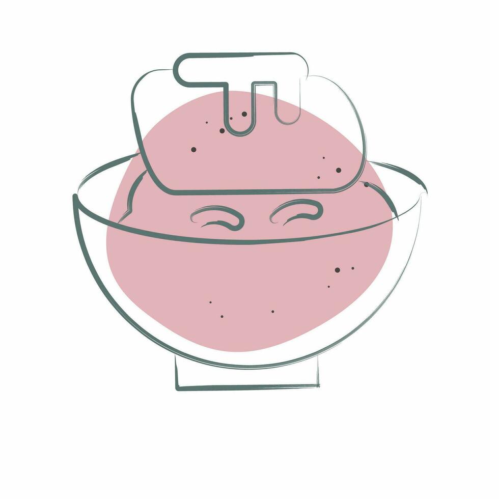 Icon Unagi. related to Sushi symbol. Color Spot Style. simple design editable. simple illustration vector